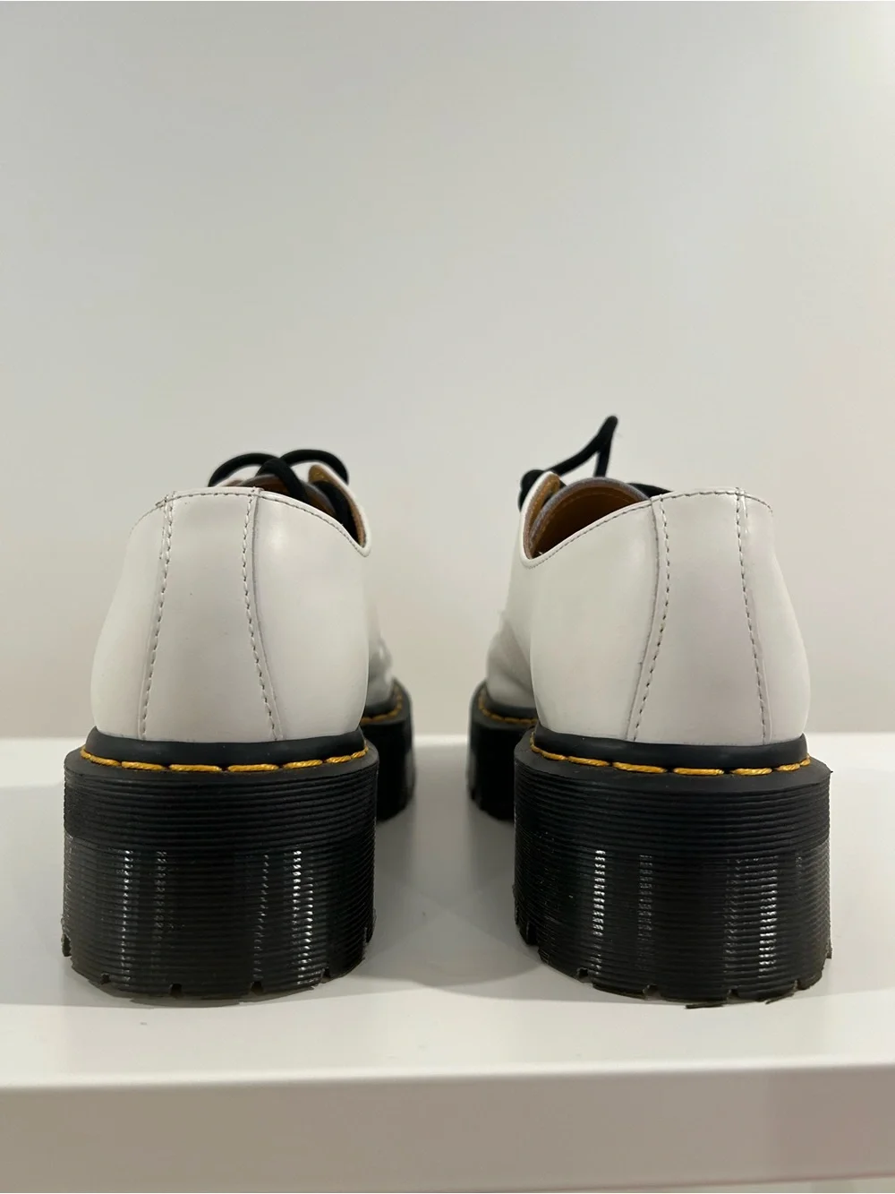 Dr. Martens 1461 Quad White Platform Oxford Shoes Women’s 8 EU 39